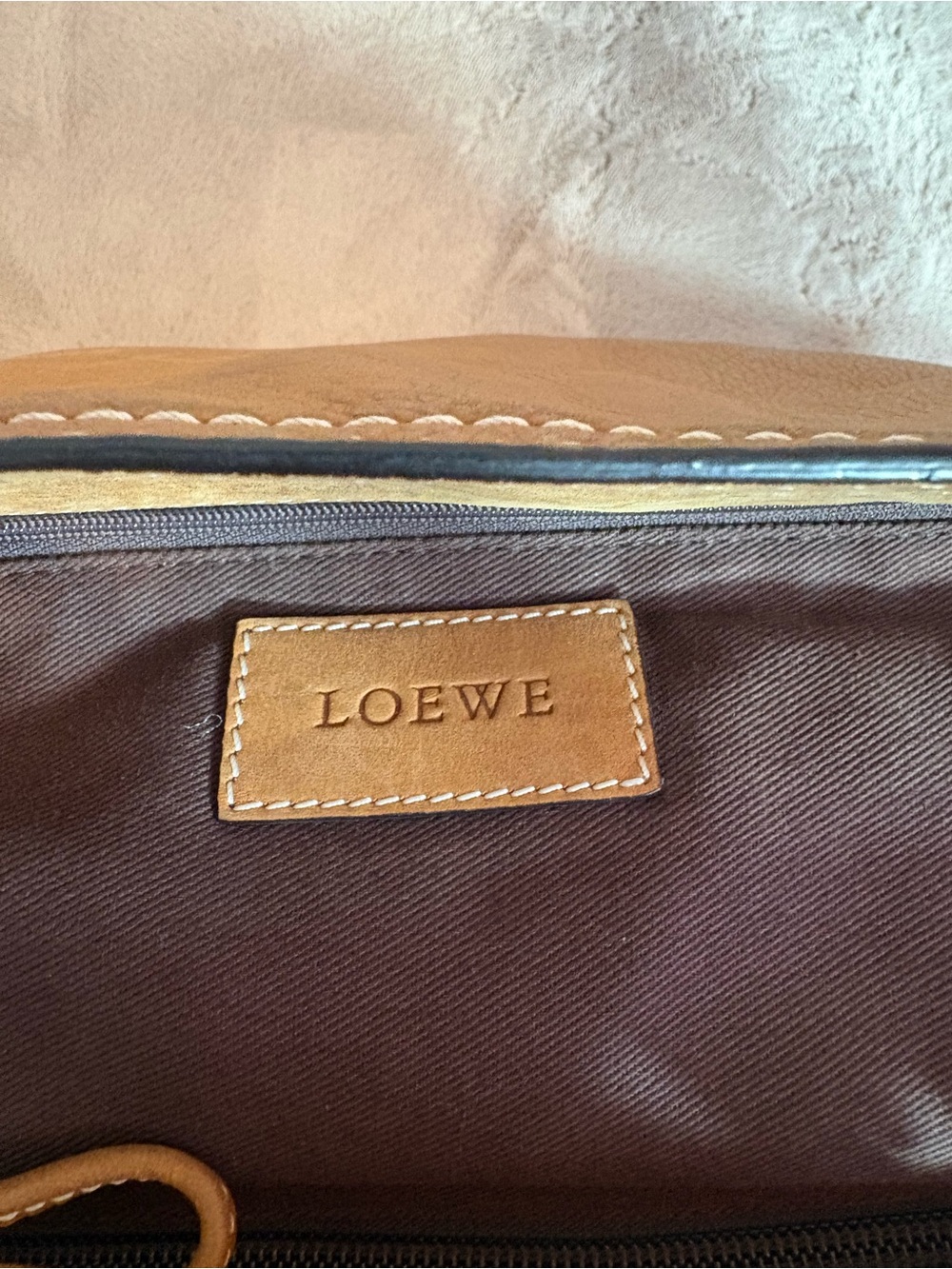 Loewe Leather Shopper Tote/King Tote with Gold Chain Handles - Picture 7 of 16